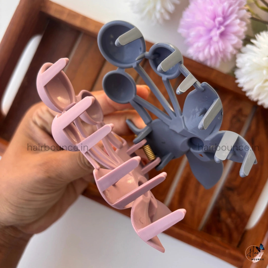 Dual Colour Bloom Hair Claw - Large