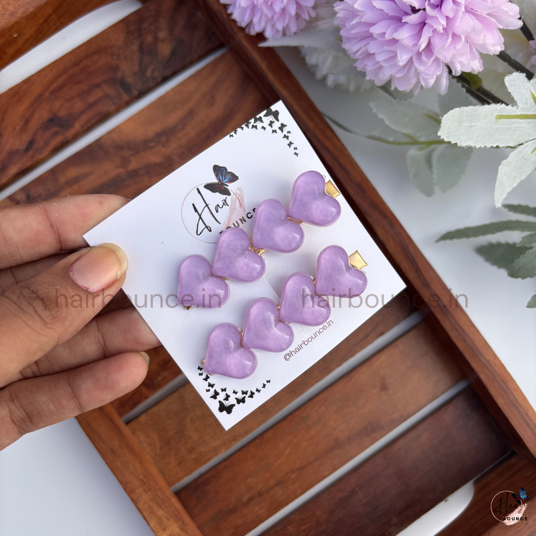 Blush Charm Hair Clip Set