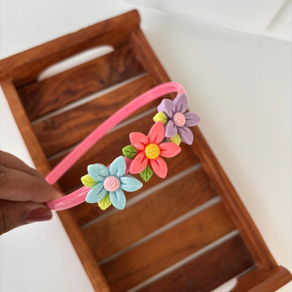 Triple Bloom Flower Headband