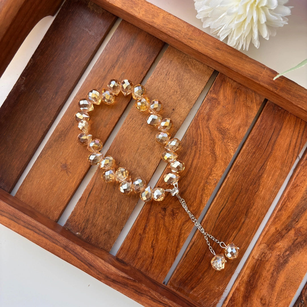 Crystal Charm Adjustable Bracelet ✨