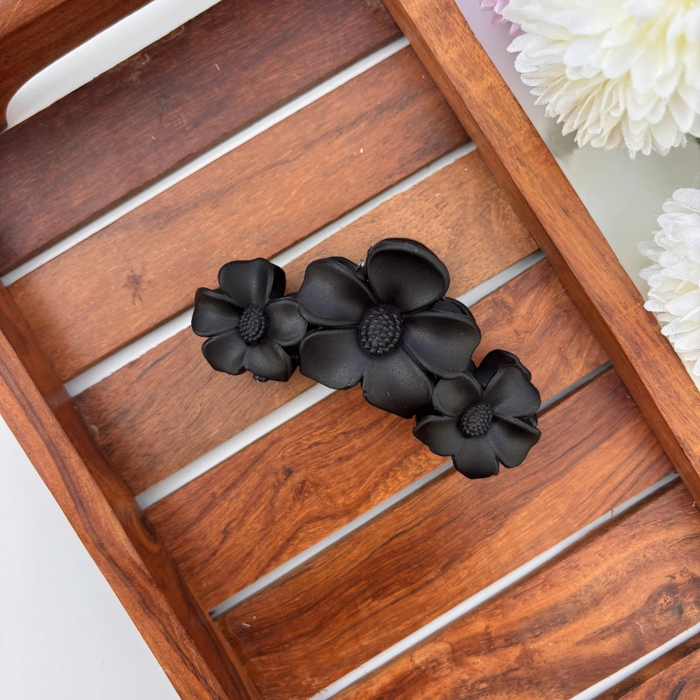 Matte Petal Charm Hair Claw - Large