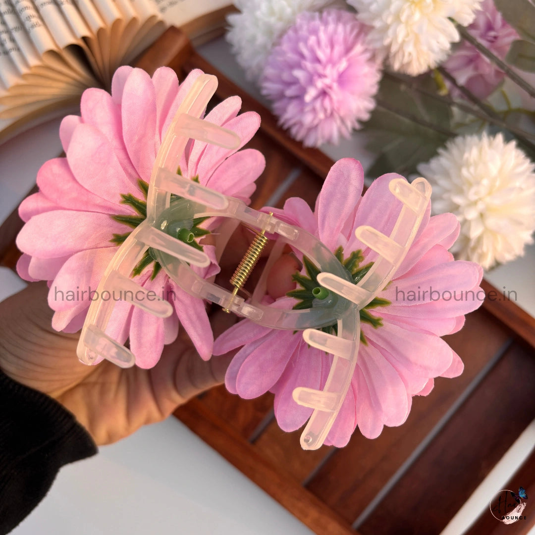 Pastel Daisy Bloom Hair Claw - Large