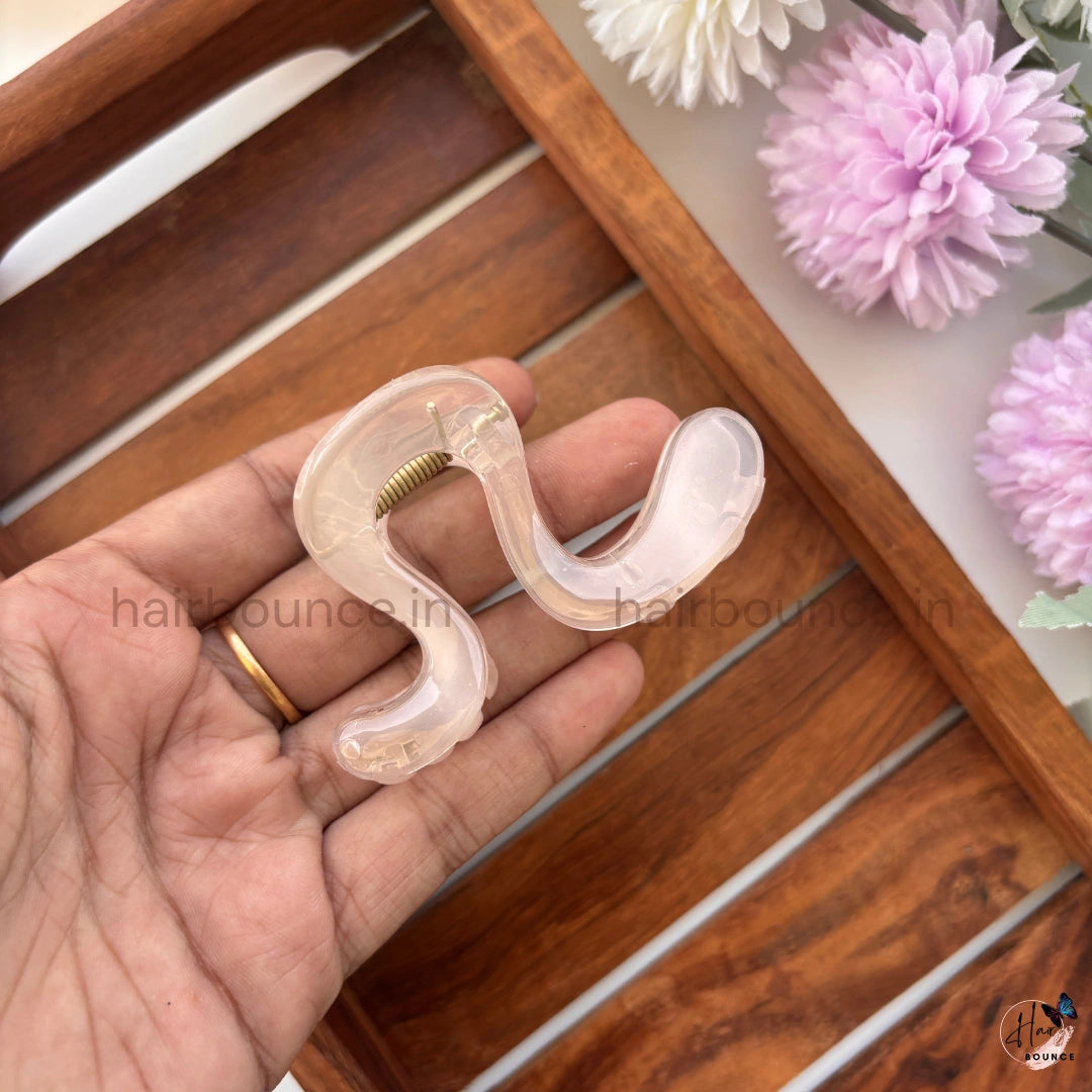 Crystal Wave Hair Claw – Medium
