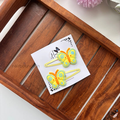 Blossom Butterfly Hair Clips – Set of 2