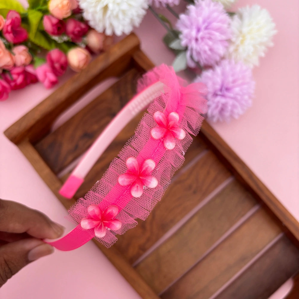Triple Bloom Net Headband