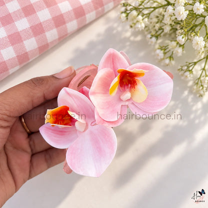 Tropical Orchid Floral Hair Claw – Large