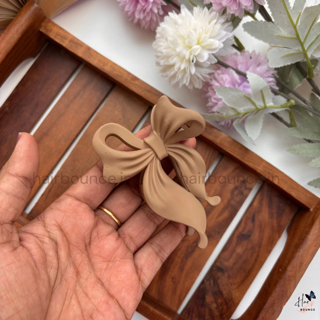 Graceful Luxe Bow Hair Claw – Large