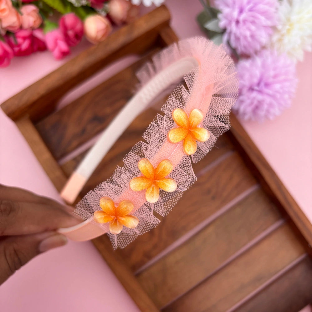 Triple Bloom Net Headband