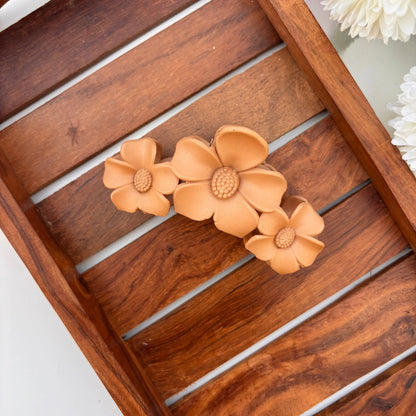 Matte Petal Charm Hair Claw - Large