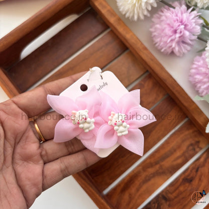 Teddy Blossom Kids Hair Clip Set