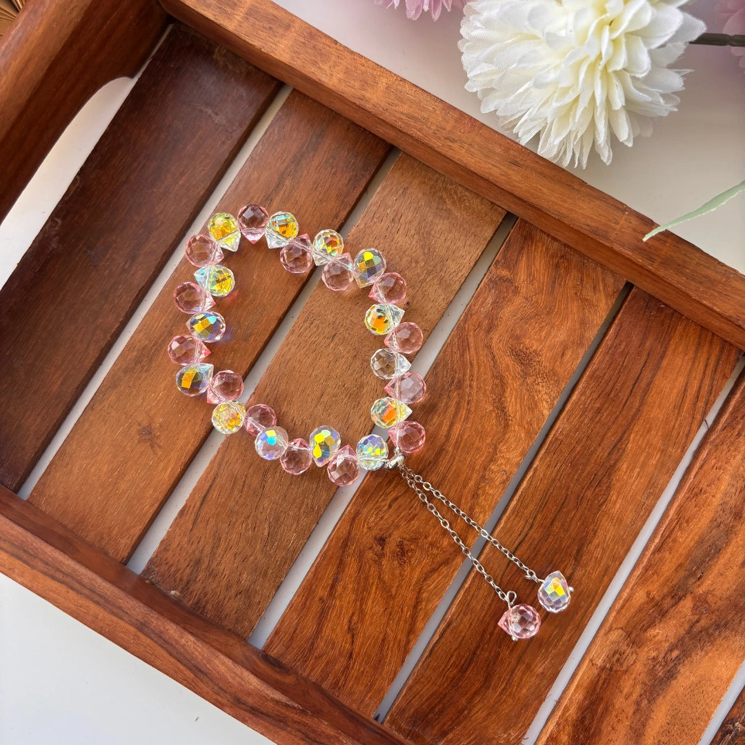 Crystal Charm Adjustable Bracelet ✨