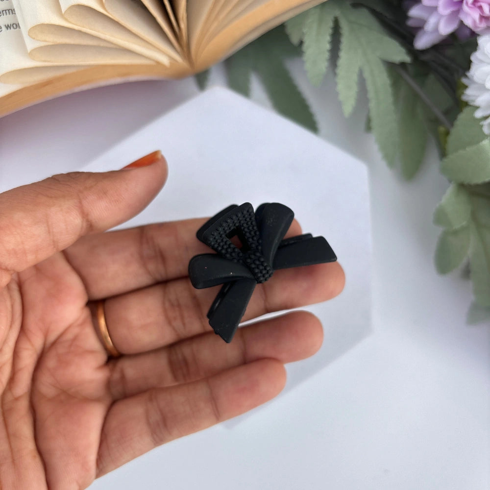Double Layer Bow Hair Claw - Small