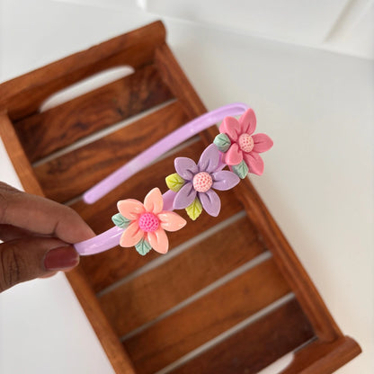 Triple Bloom Flower Headband