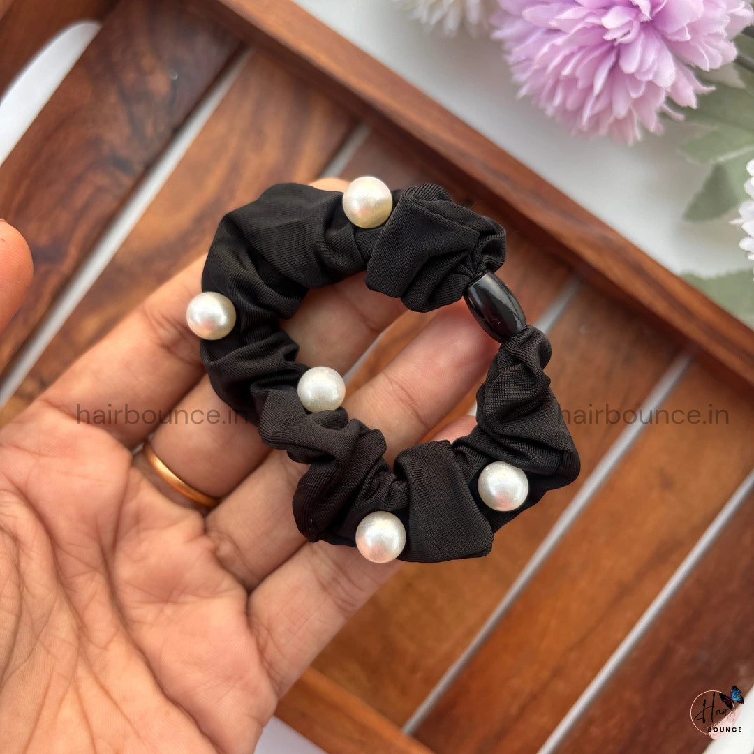 Classic Pearl Knot Scrunchie