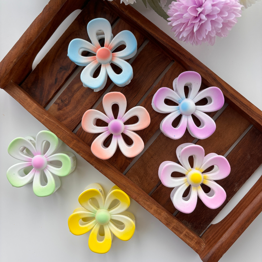 Sunrise Blossom Hair Claw - Large