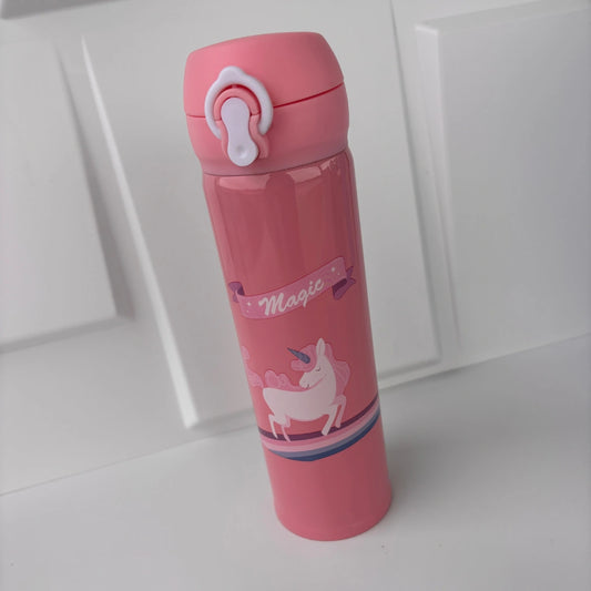 Magical Unicorn Insulated Water Bottle – 500ml (Flip-Top)