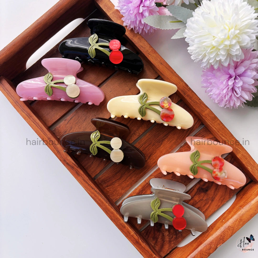 Bofeini Premium Cherry Hair Claw - Large