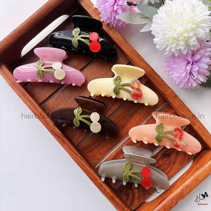 Bofeini Premium Cherry Hair Claw - Large