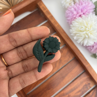 Colourful Sunflower Hair Claw - Small