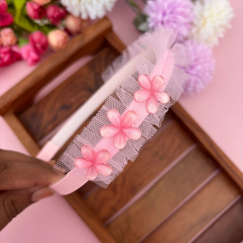 Triple Bloom Net Headband