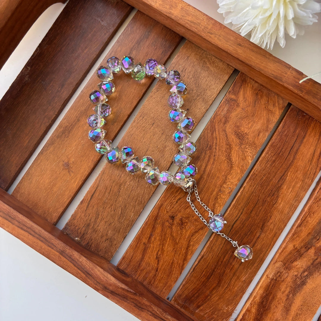 Crystal Charm Adjustable Bracelet ✨