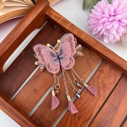 Butterfly Tassel Hair Claw