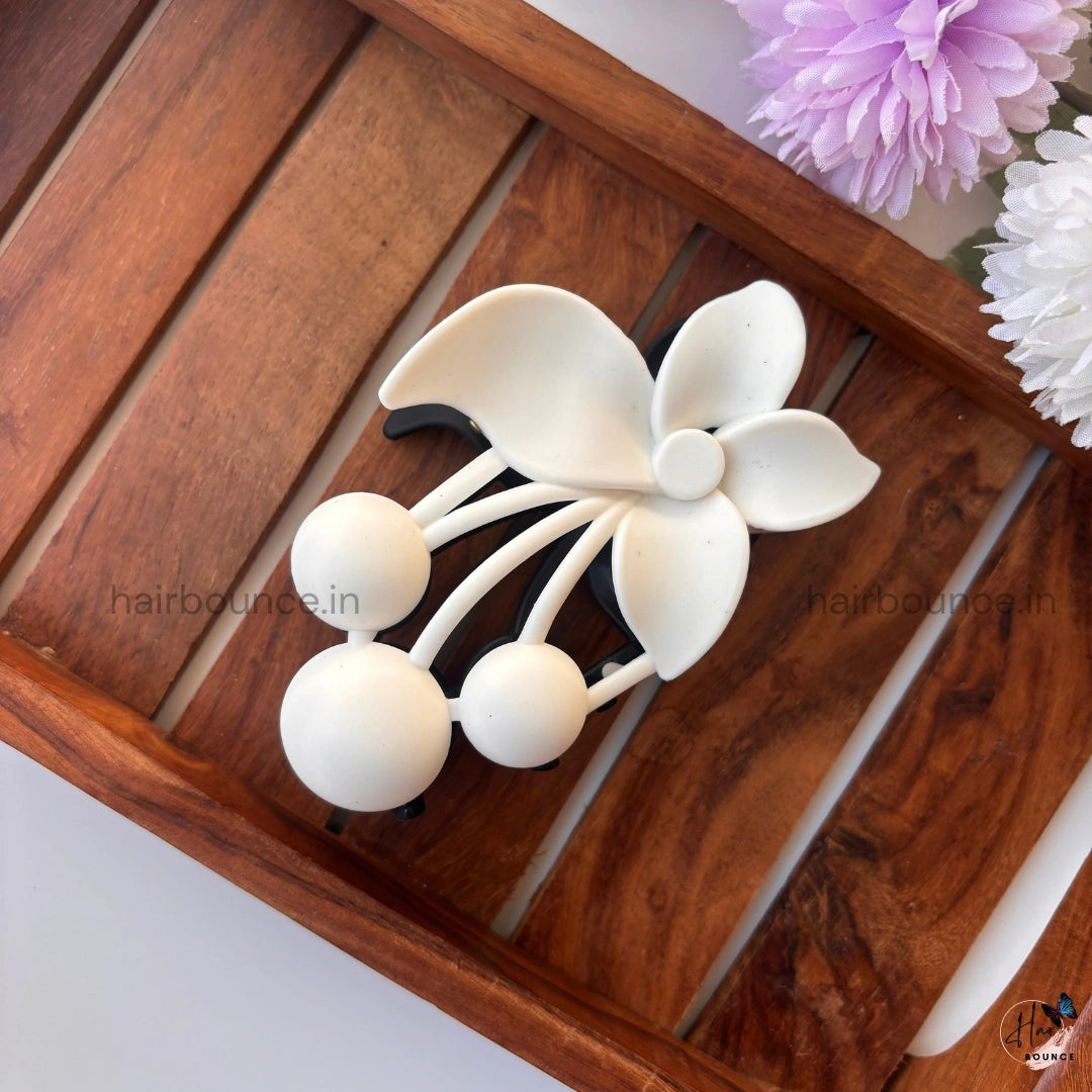 Dual Colour Bloom Hair Claw - Large