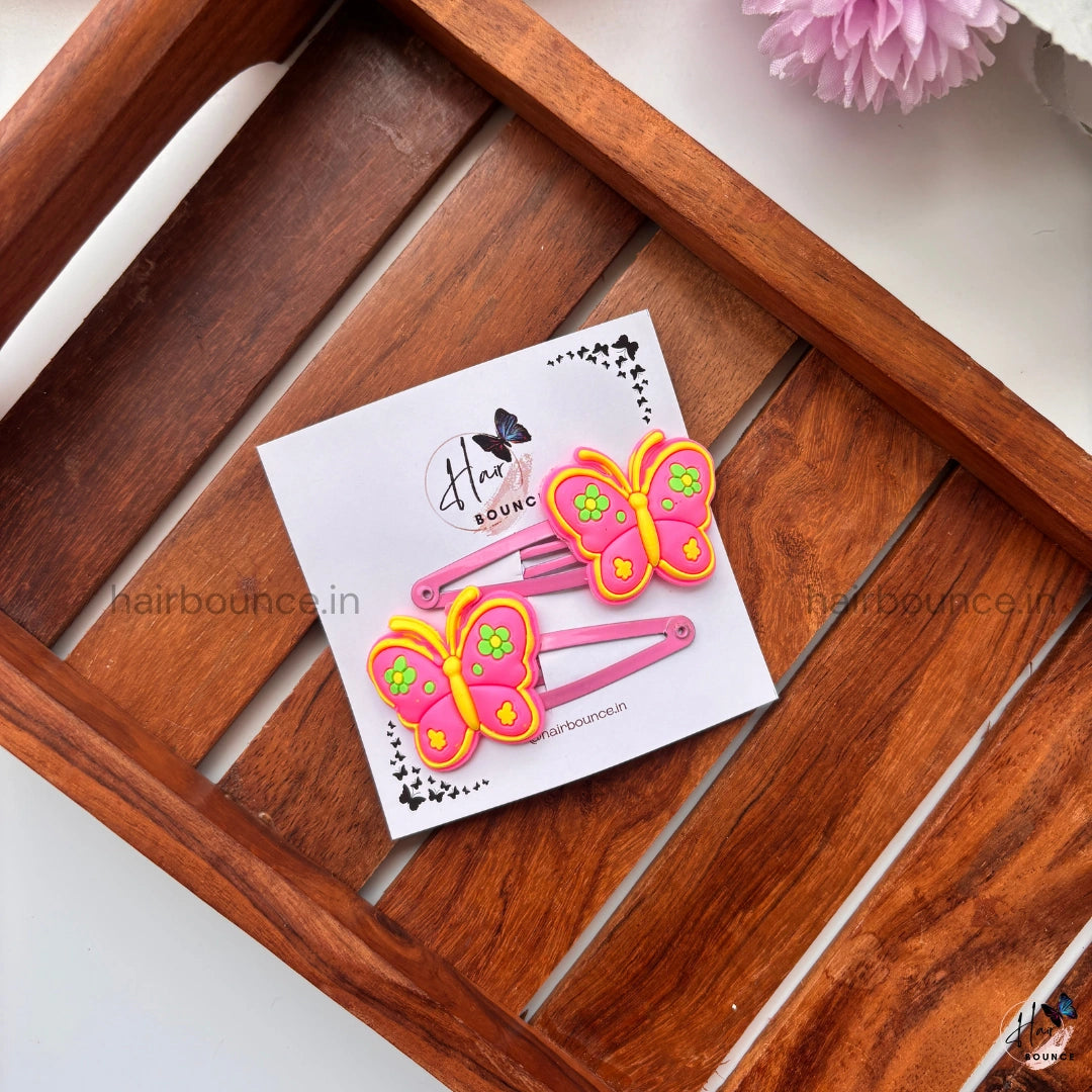 Blossom Butterfly Hair Clips – Set of 2