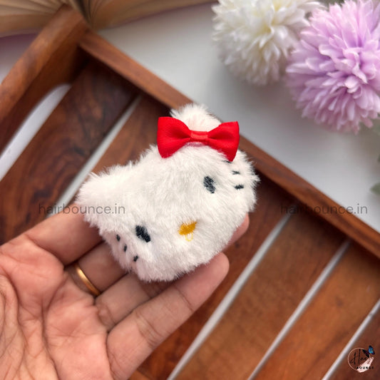Fluffy Kitty Blossom Alligator Clip – Kids