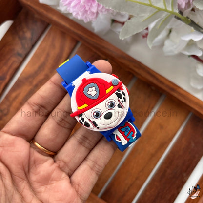 Kids Cartoon Flip-Top Decorative Wrist Watch – Assorted Character Designs | Non-Functional Fashion Accessory