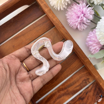 Crystal Wave Hair Claw – Medium