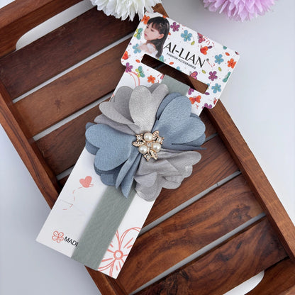 Dual Colour Flower Newborn Headband