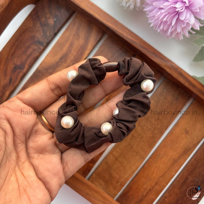 Classic Pearl Knot Scrunchie