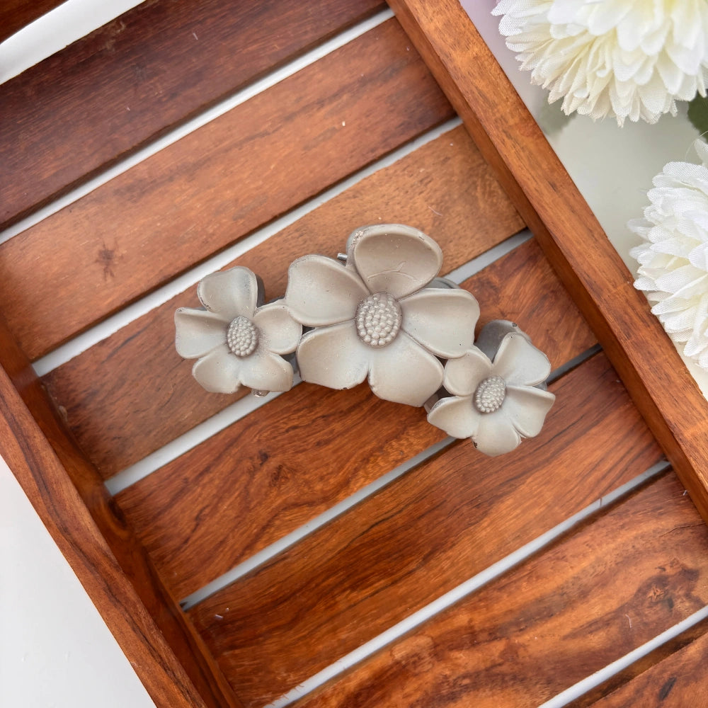 Matte Petal Charm Hair Claw - Large