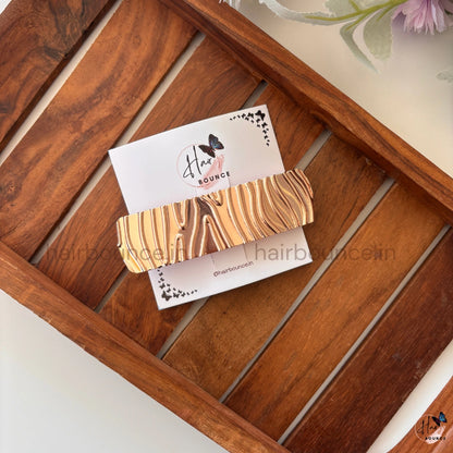 Mirage Wave Metallic Barrette – Sculpted Luxe Collection