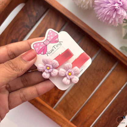 Cute Pastel Bow Hair Clips