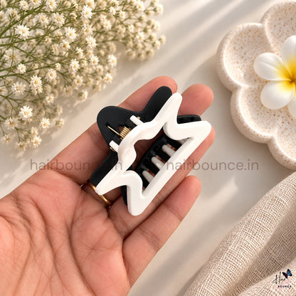 Dual Colour Star Hair Claw - Medium