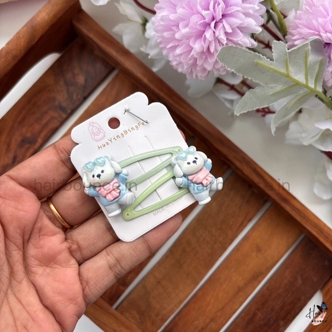 Cute Animal Snap Hair Clips – Pack of 2