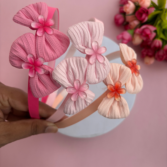 Bow with Flower Headband