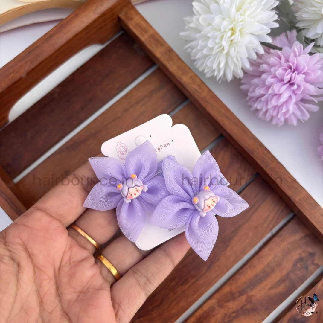 Princess Blossom Kids Bow Hair Clips