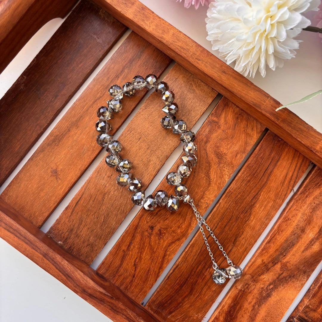 Crystal Charm Adjustable Bracelet ✨