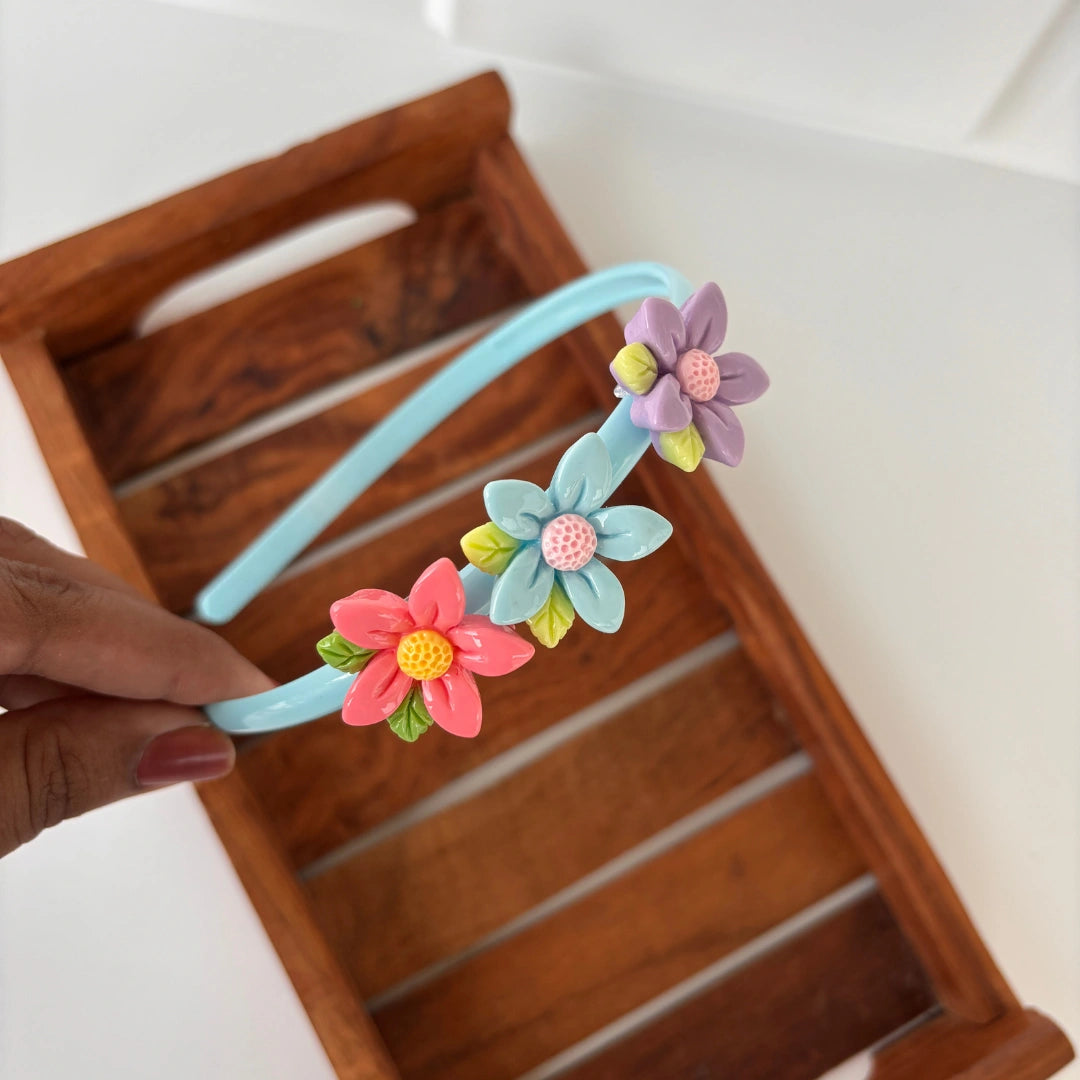 Triple Bloom Flower Headband