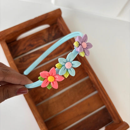 Triple Bloom Flower Headband