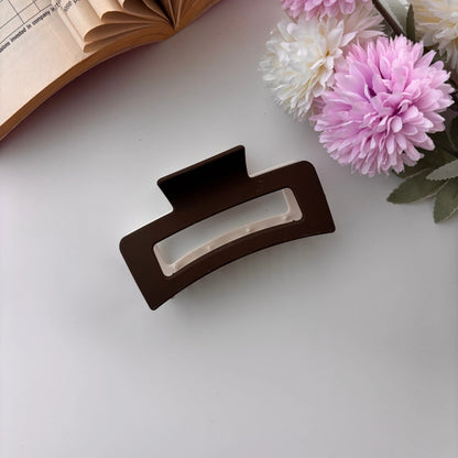 Dual Colour Rectangle Hair Claw - XL