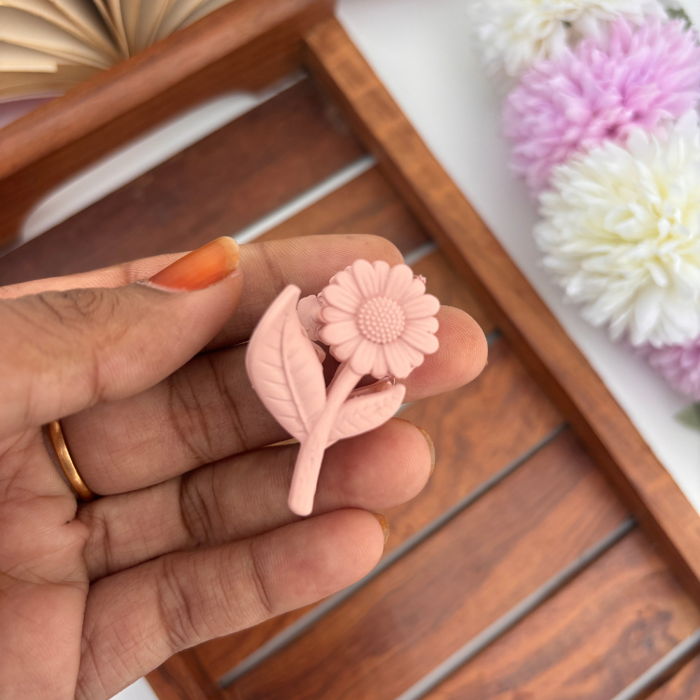 Colourful Sunflower Hair Claw - Small