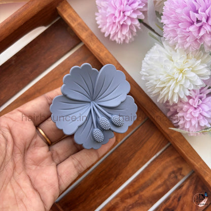 Dual Colour Hibiscus Hair Claw - Medium