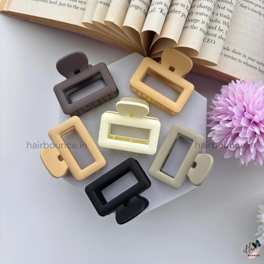 Nude Shade Rectangle Hair Claw – Small