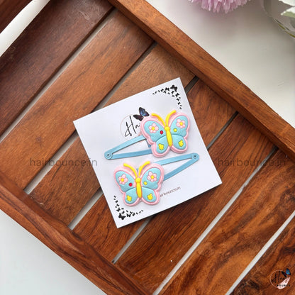 Blossom Butterfly Hair Clips – Set of 2