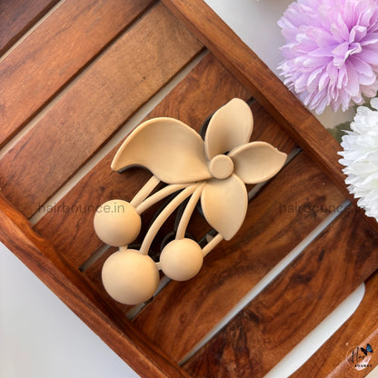 Dual Colour Bloom Hair Claw - Large