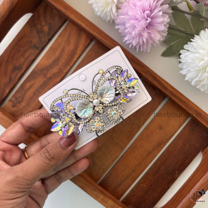 Opaline Monarch Butterfly Bar Clip
